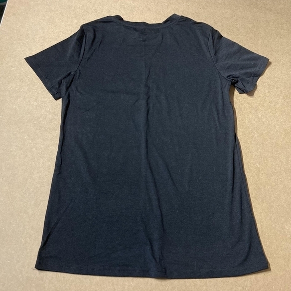 Happy Hallowine Halloween Black Graphic Tee T-Shirt Women's Small S Wine Pun EUC - Picture 4 of 6